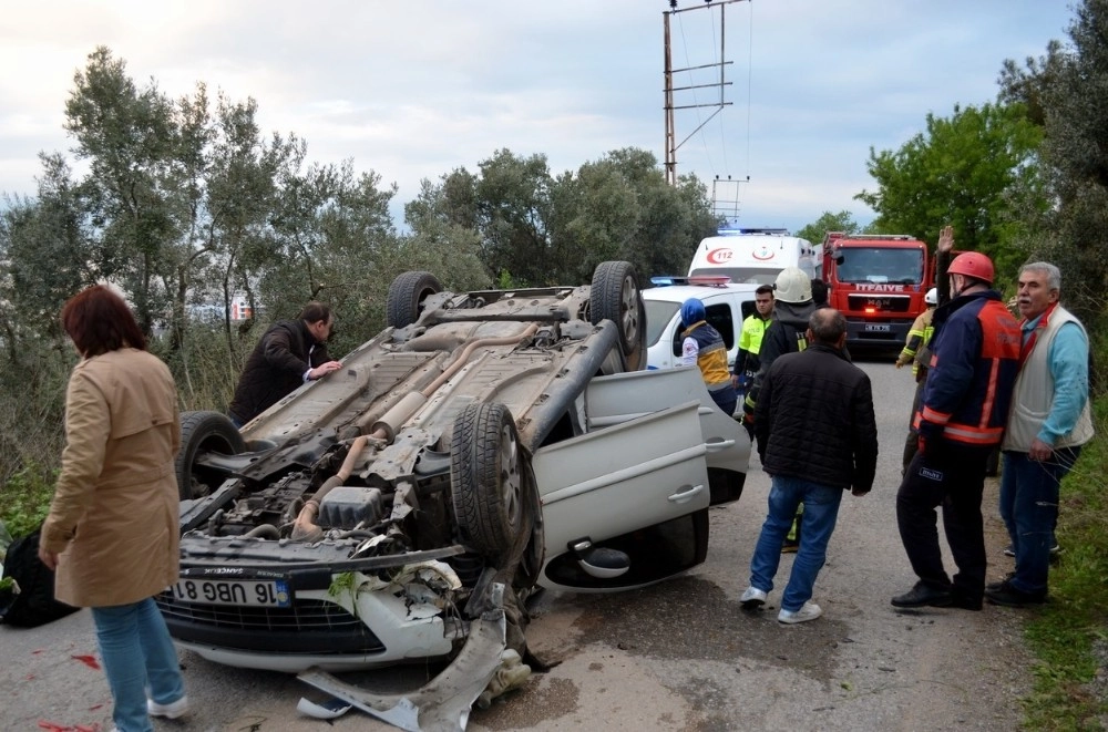 Mudanyada Takla Atan Araçta Can Pazarı