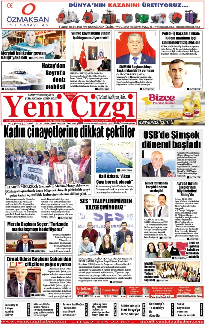 YENİ ÇİZGİ GAZETESİ