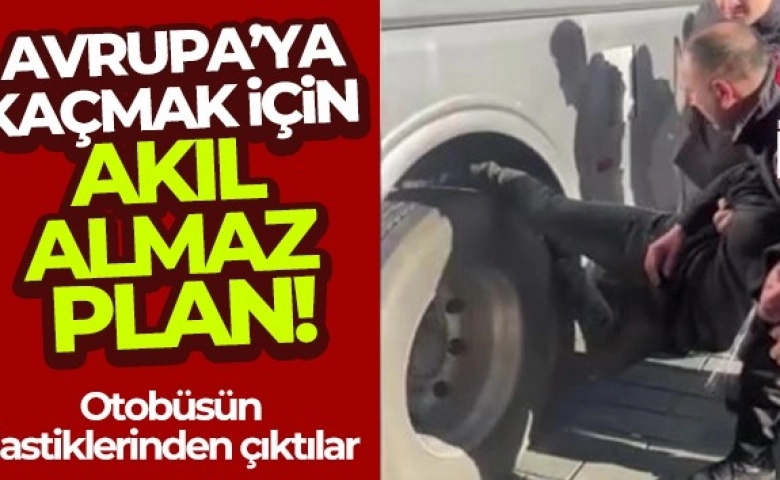 Yurt dışına kaçmak için yolcu otobüsü tekerlekleri arasına gizlendi