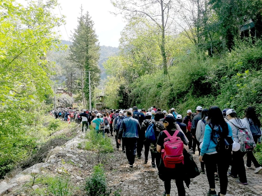 Vali Karaloğlu Liderliğinde  Ulupınar-Olympos Likya Yolu Yürüyüşü