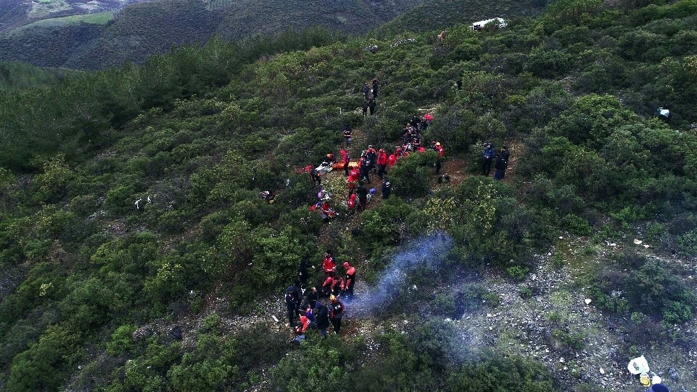 Mağaradaki Kurtarma Anları Gün Ağarınca Havadan  Böyle Görüntülendi