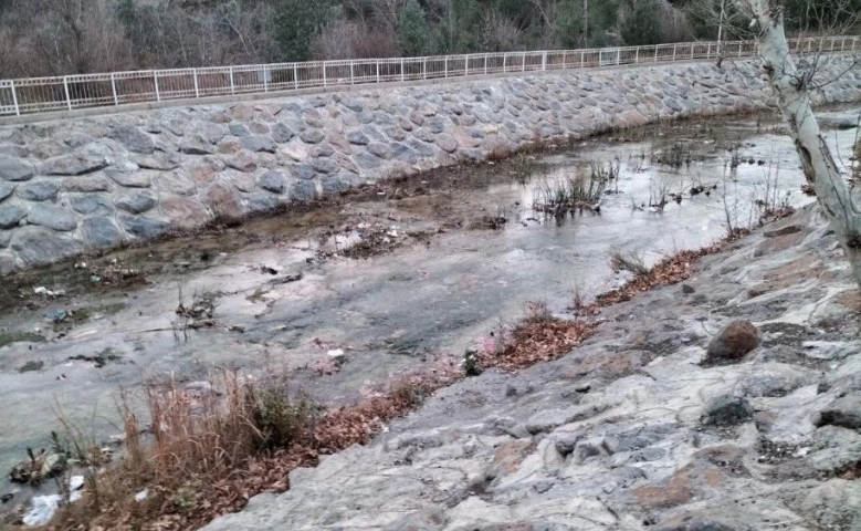 Osmaniye Sabun Çayı'da korkutan  kuraklık