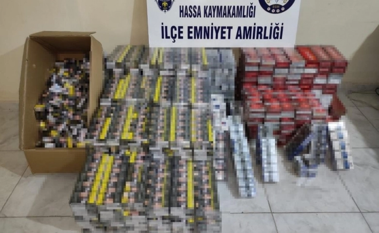 Hatay’da 3 bin 750 paket gümrük kaçağı sigara ele geçirildi