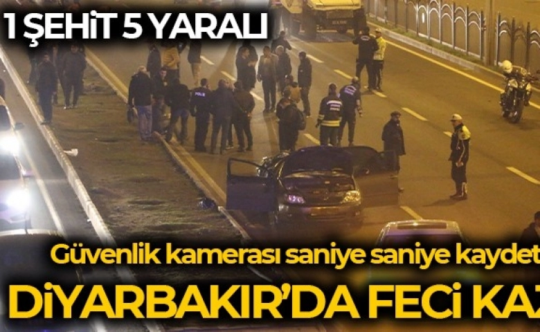 Polis şehit, korkunç kazada 5 kişi yaralı