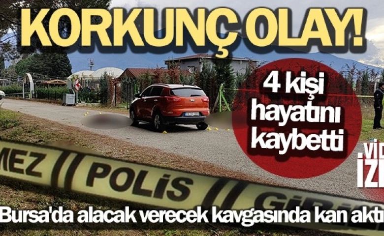 Polis Bursa’da dehşet saçtı ailesinden 3 kişiyi öldürdü biri yaralı