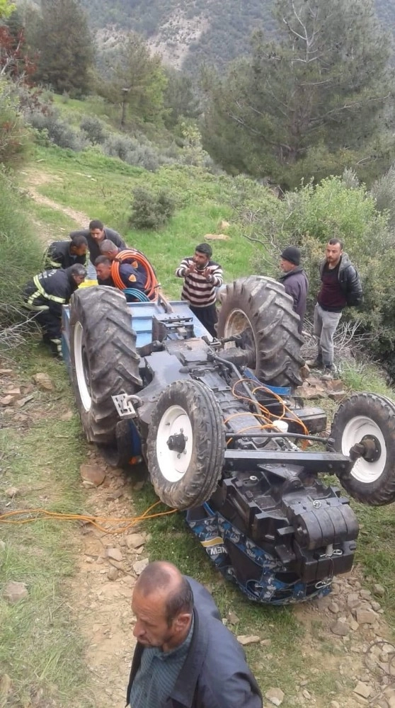 İslahiyede Traktör Devrildi: 1 Yaralı