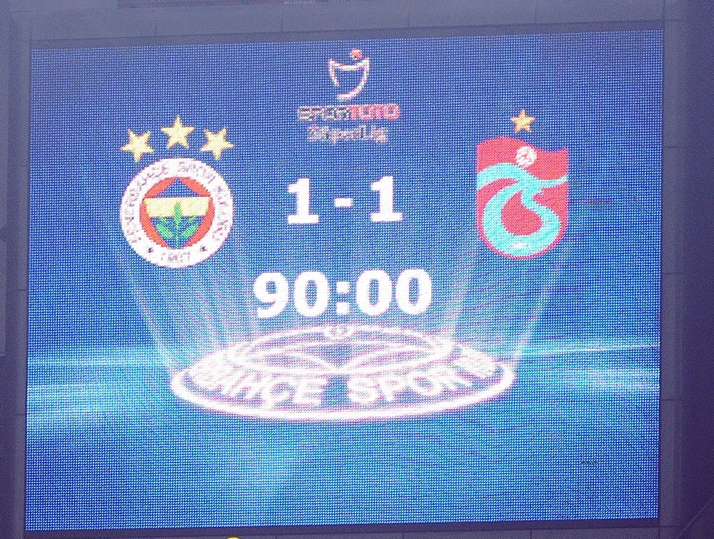 Fenerbahçe: 1 - Trabzonspor: 1