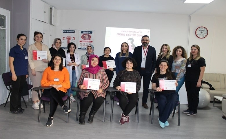 Gebe okulu projesi ile anne adaylarına eğitim verildi