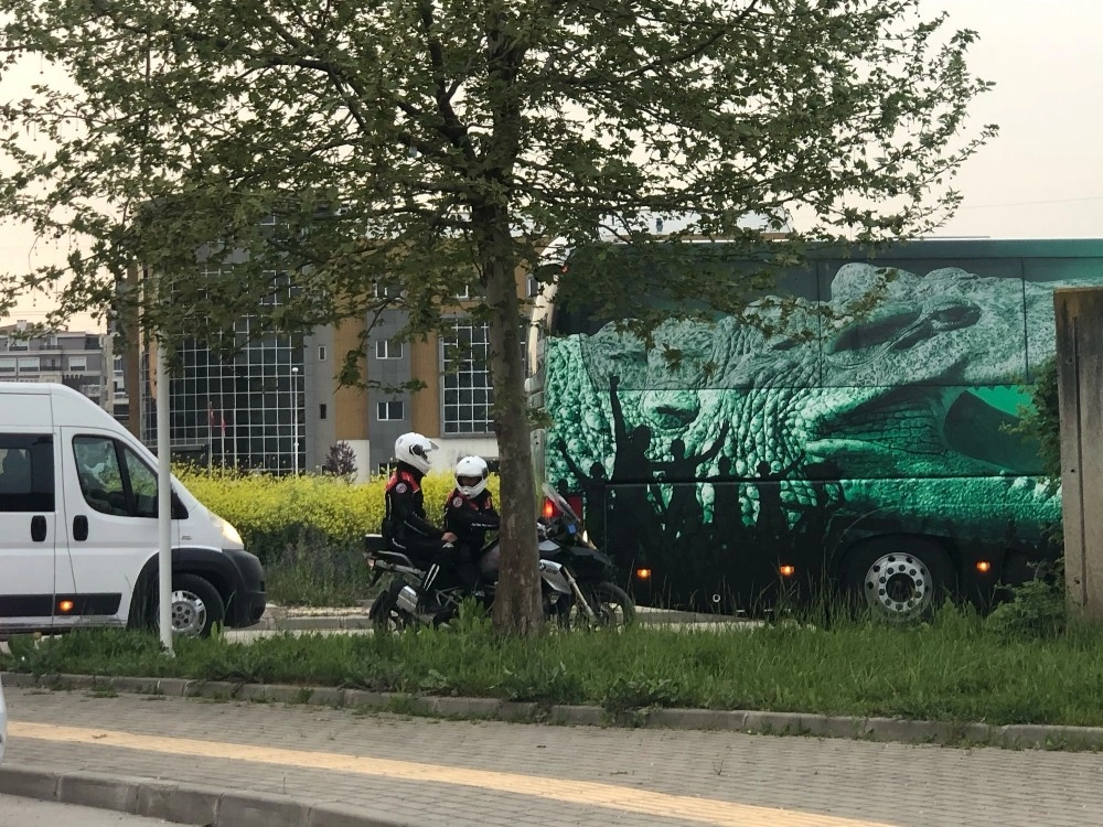 Düşme Hattında Yer Alan Bursaspora Polisten Yoğun Önlem