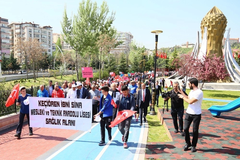 Sağlıklı Yaşam Yürüyüşü Keçiörende Yapıldı