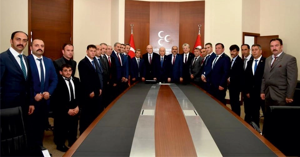 Mhp Bayburt Heyeti, Bahçeliyi Ziyaret Etti