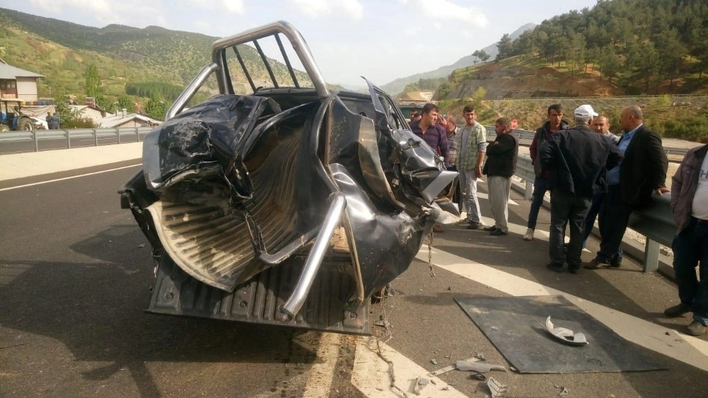 Kahramanmaraşta Trafik Kazası: 1 Yaralı