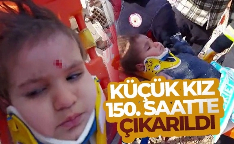 Deprem’de 150 saat sonra küçük kız çıkarıldı