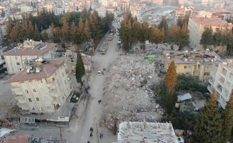 Hatay'daki yıkım havadan görüntülendi