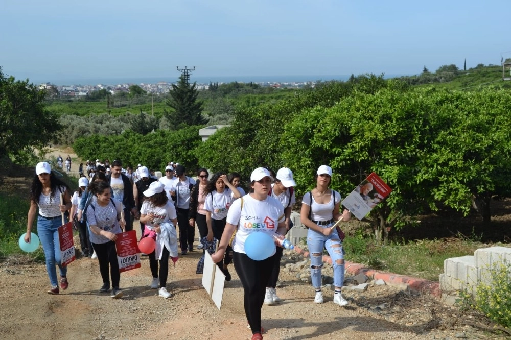 Hatayda "bir Adımda Sen At" Yürüyüşü