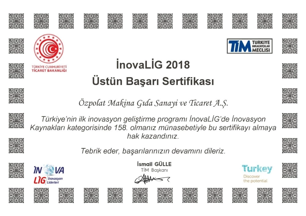 Özpolat Makinadan Üstün İnovasyon Başarısı