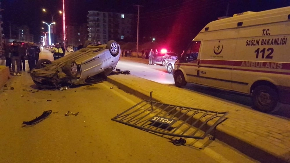 Konyada Kontrolden Çıkan Otomobil Takla Attı: 1 Yaralı