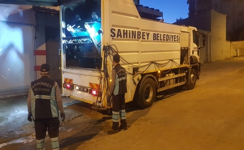 Şahinbey’de temizlik ekipleri bayram boyunca görev başındaydı