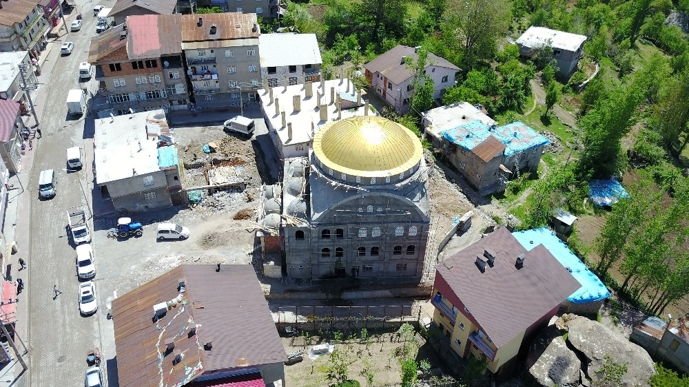 Beytüşşebapta Ulu Cami İnşaatı Sürüyor