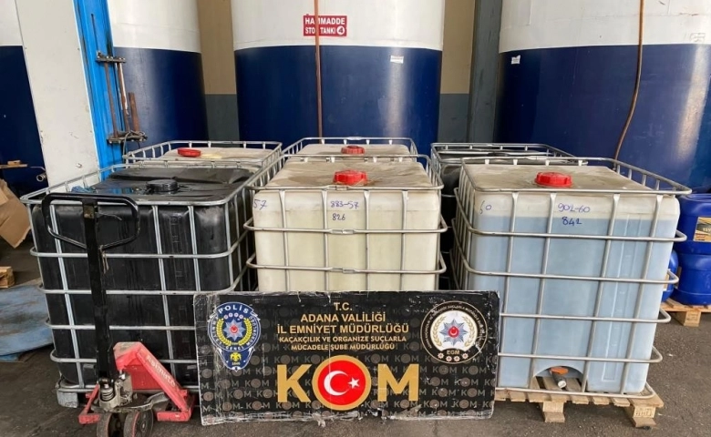 Adana'da 59 bin 900 litre kaçak akaryakıt ele geçirildi