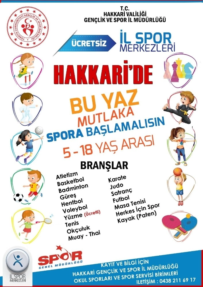 Hakkaride Yaz Spor Okul Kayıtları Başladı