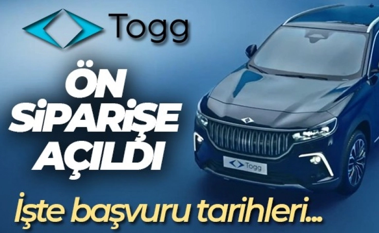 Yerli otomobil Togg ön siparişe açıldı