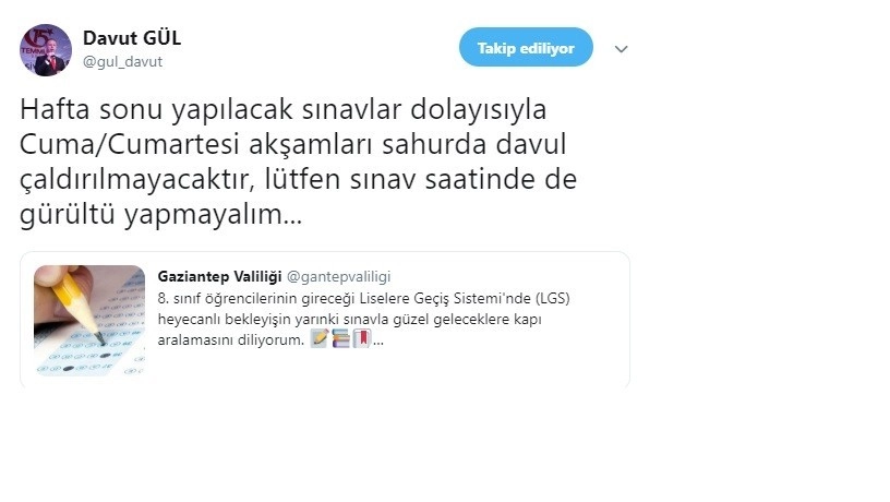 Gaziantepte Ramazan Davulu Yasaklandı