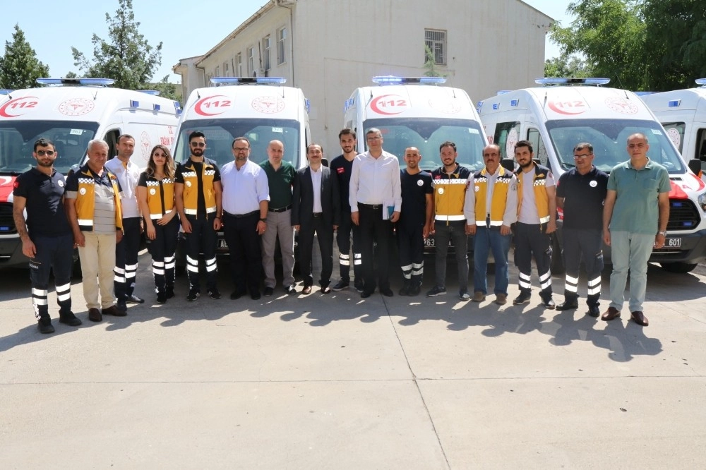 Şanlıurfada 8 Yeni Ambulans Hizmete Girdi