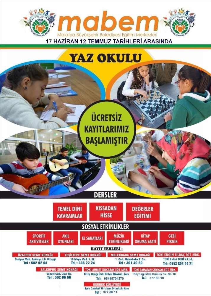 Yaz Okulu Başlıyor