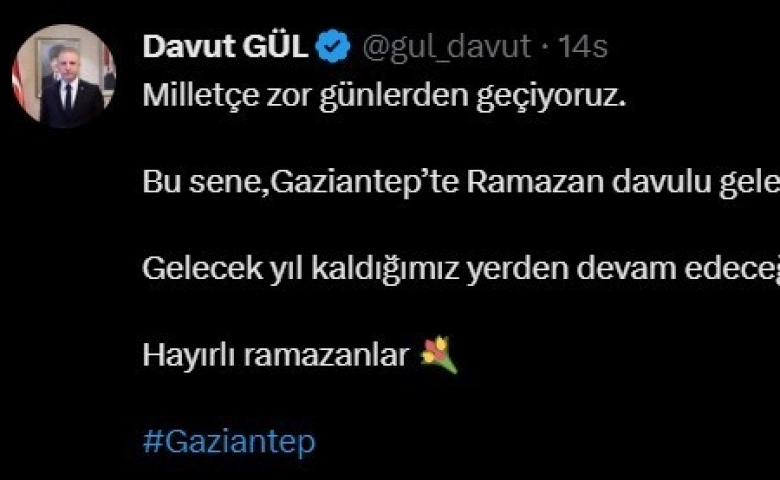 Gaziantep'te Ramazan davulu geleneği olmayacak