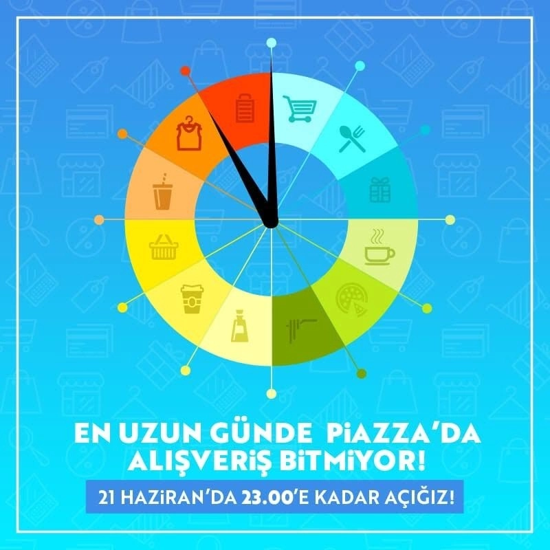 Yılın En Uzun Gününde Piazzada Sınırsız Alışveriş