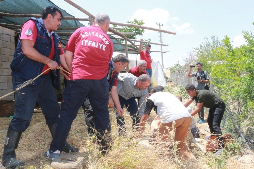 Kuyuya Düşme Olayına Giden Ekipler Doğum Vakasıyla Karşılaştı