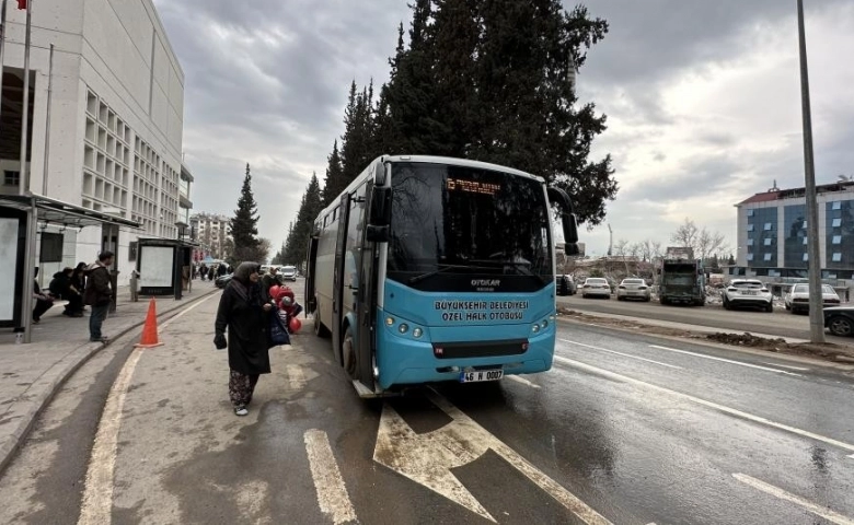 Kahramanmaraş’ta toplu taşıma ücretsiz