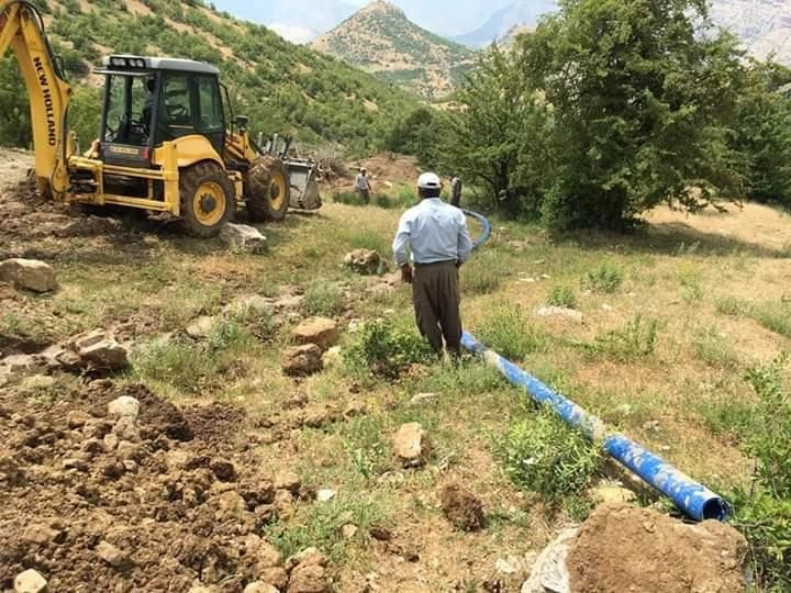 Çukurcada İçme Suyu Hattı Yenileniyor