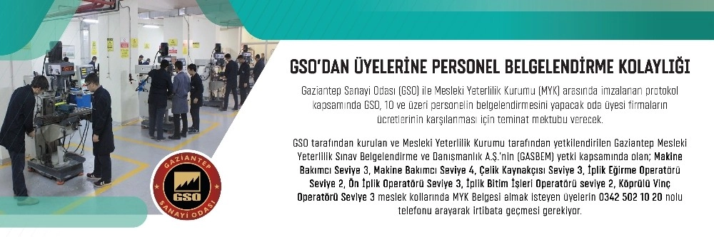 Gsodan Üyelerine Personel Belgelendirme Kolaylığı