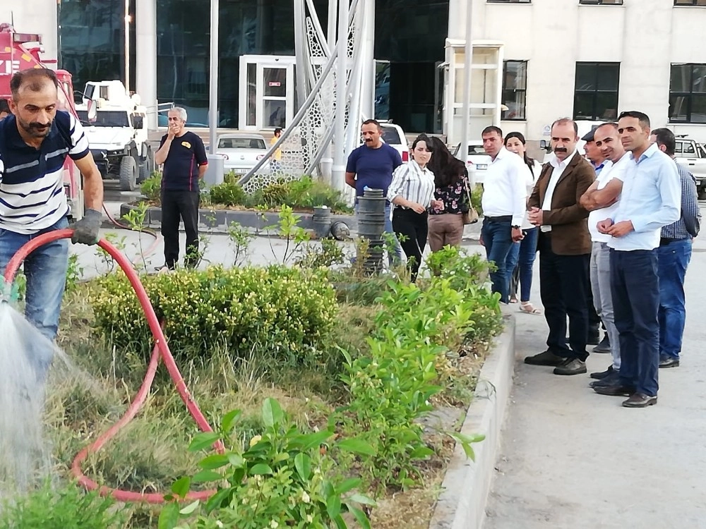 Belediye Encümenleri Caddeleri Yeşillendirdi