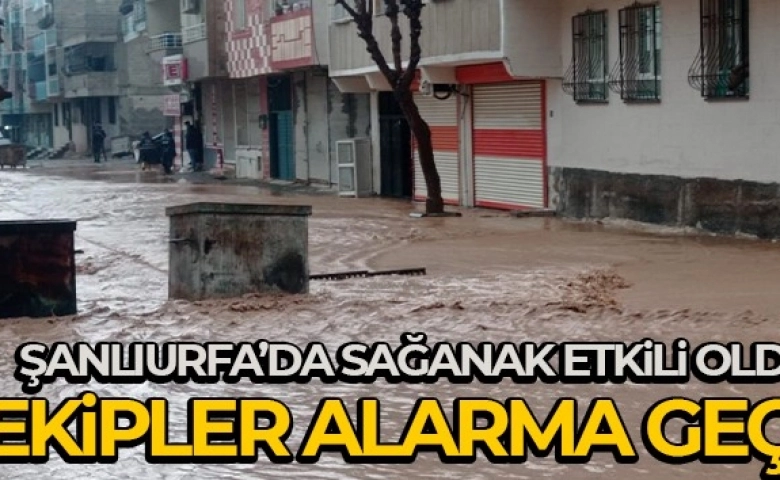 Yağışlar Urfa’da etkili oldu bazı yollar kapatıldı