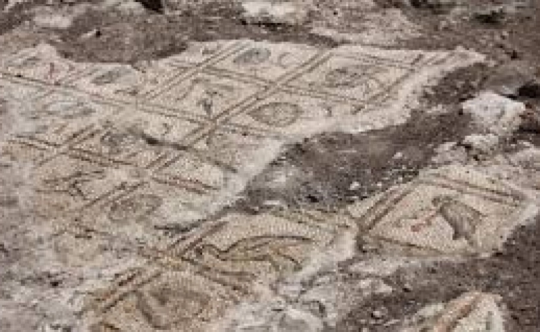 Antakya Hipodromunda mozaik parçası bulundu