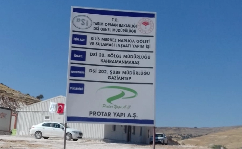 Kilis Merkez Narlıca Göleti inşaatına başlandı