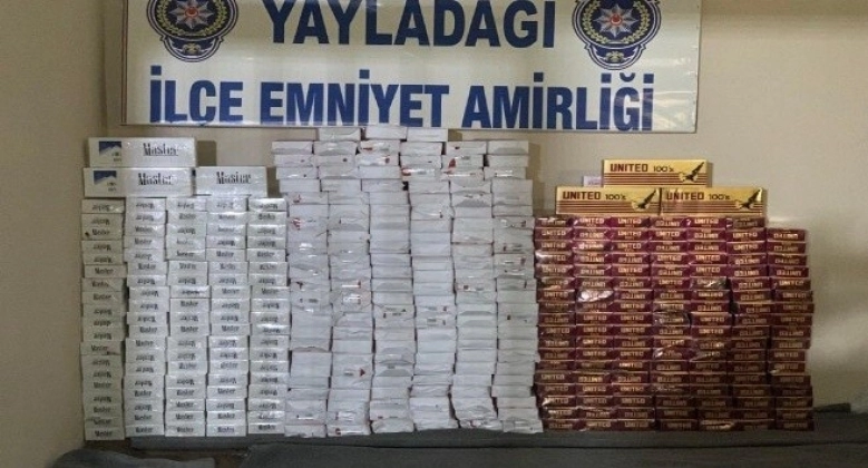 Hatay Yayladağı'nda 3 bin 760 paket kaçak sigara ele geçirildi