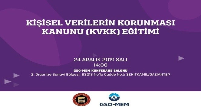 GSO'dan üyelerine 'kişisel verilerin korunması kanunu' eğitimi