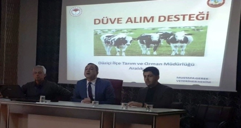 Osmaniye Düziçi'nde yetiştiricilere düve alım desteği bilgilendirmesi