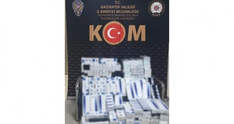 Gaziantep'te 4 bin 200 paket gümrük kaçağı sigara ele geçirildi