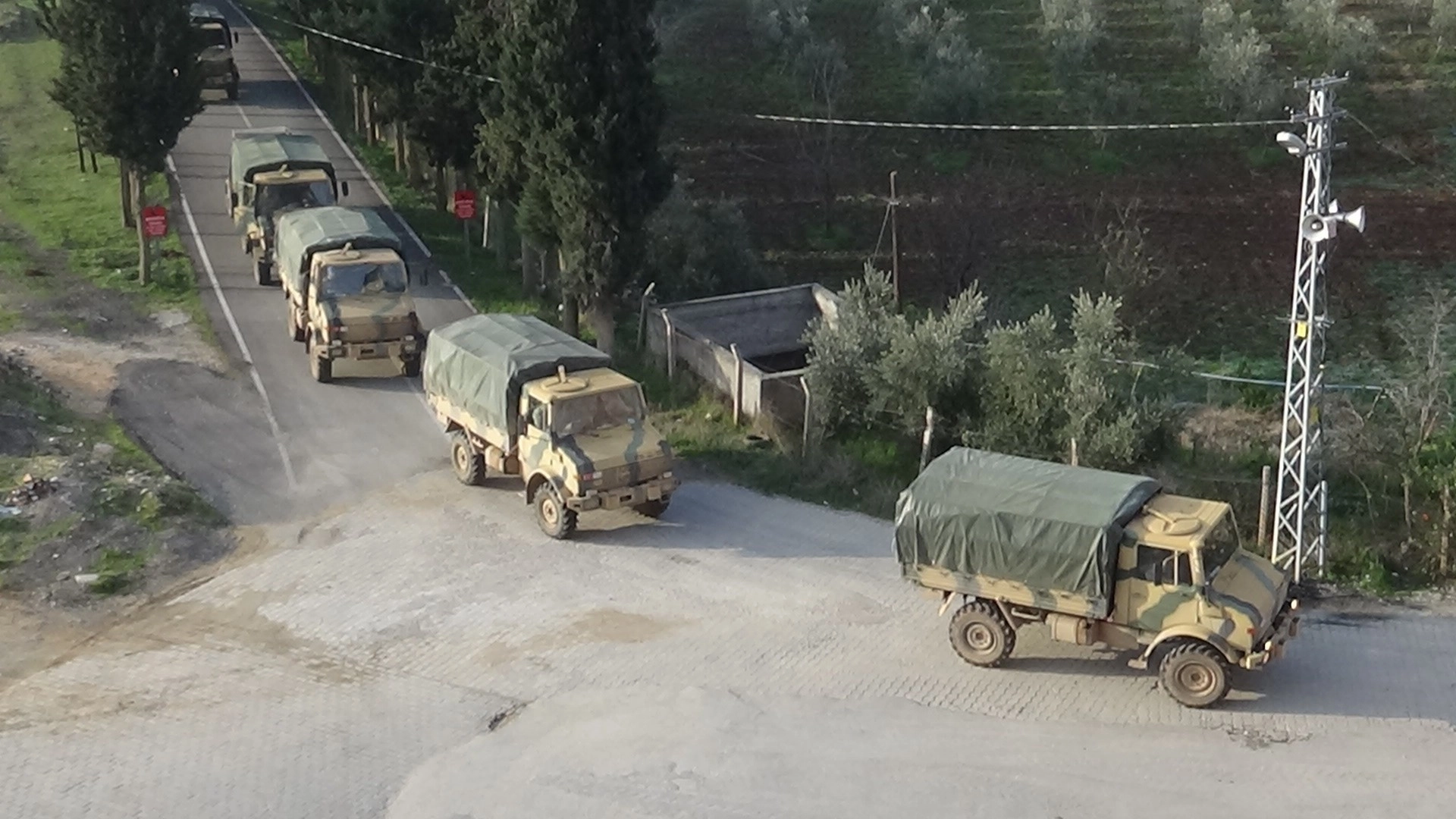 Hatay-Suriye Sınırına mühimmat sevkiyatı