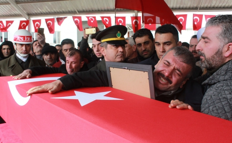 Gaziantep'te İdlib şehidi son yolculuğuna uğurlandı