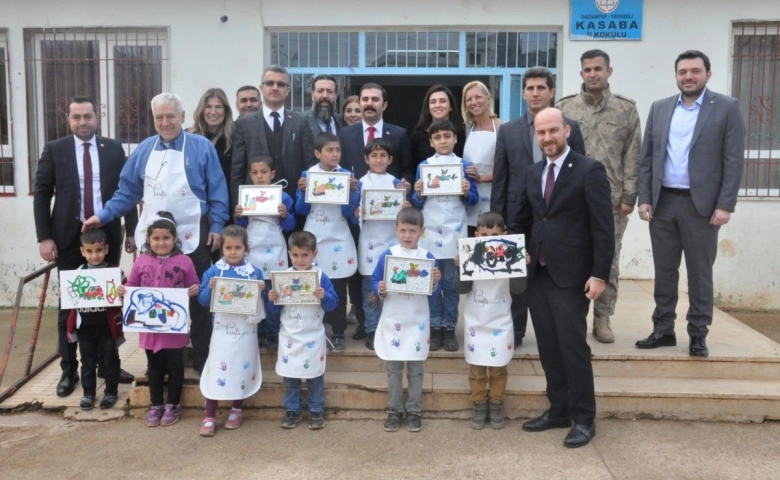 GAGİAD Yavuzeli Kasaba İlkokulu ile sanat etkinliği projesi gerçekleştirdi