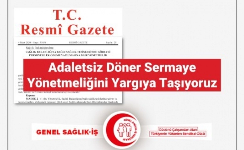 Genel Sağlık-İş, döner sermaye yönetmeliğini yargıya taşıyor