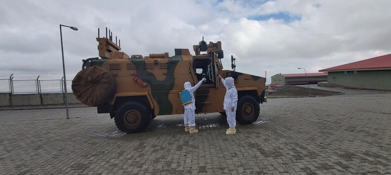 Suriye Sınır birliklerinde korona virüse karşı tedbirler alındı