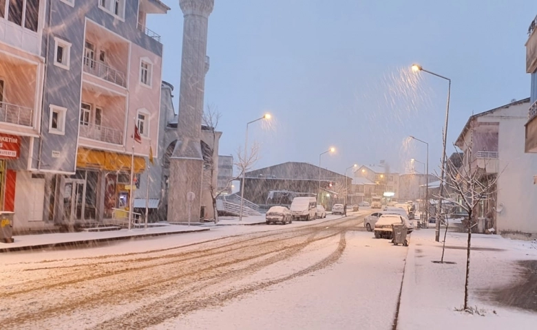 Adıyaman'a  lapa lapa kar yağdı