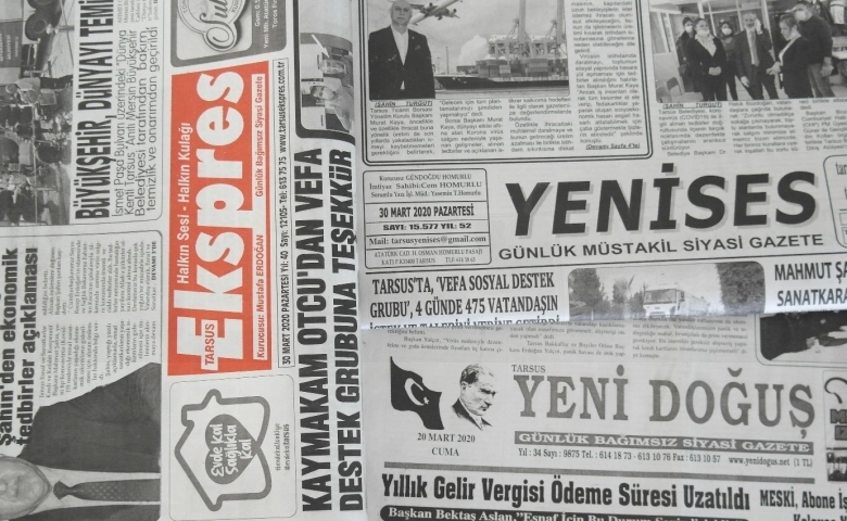 Tarsus’ta yerel gazetelerden küçülme kararı